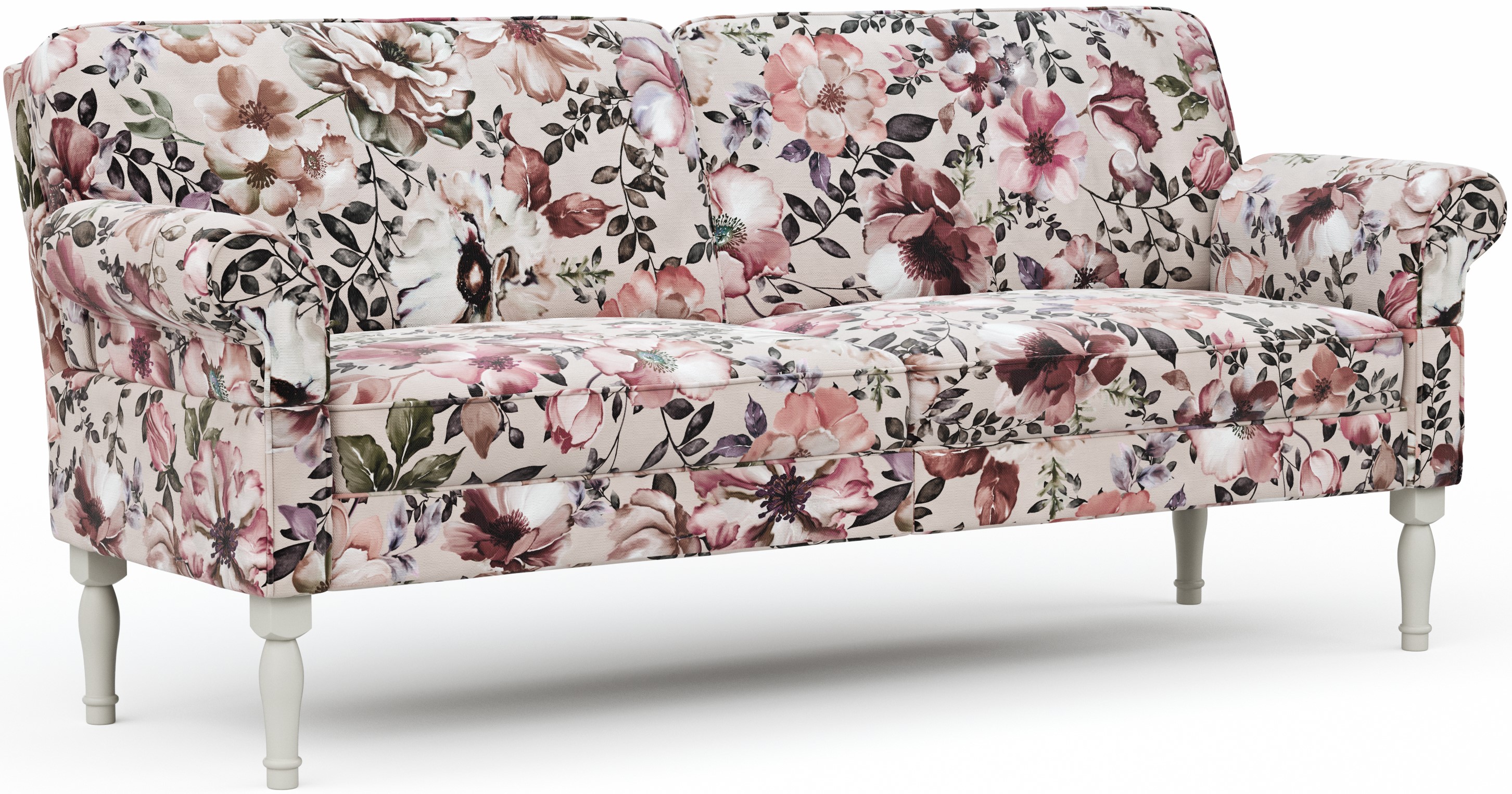 Sofa Washington - 3,5-Sitzer, Armlehne verstellbar (manuell), Flachgewebe, mehrfarbig