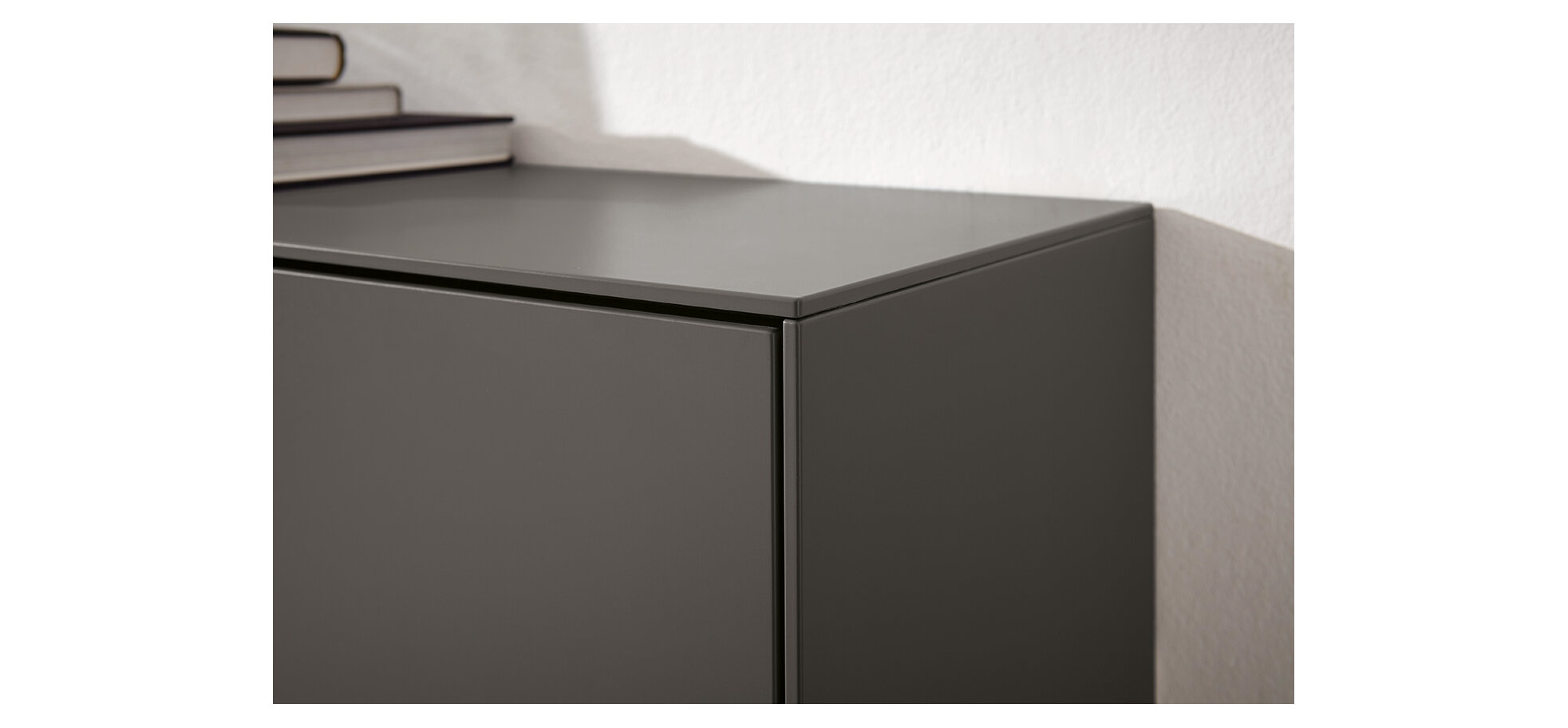 Highboard Natura Tucson - inkl. Beleuchtung, Lack, Anthrazit